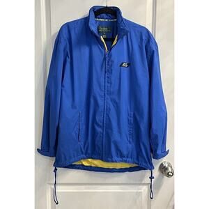 Vintage Lauren Ralph Lauren Windbreaker Jacket Mens Full Zip Blue Sz S Athletic